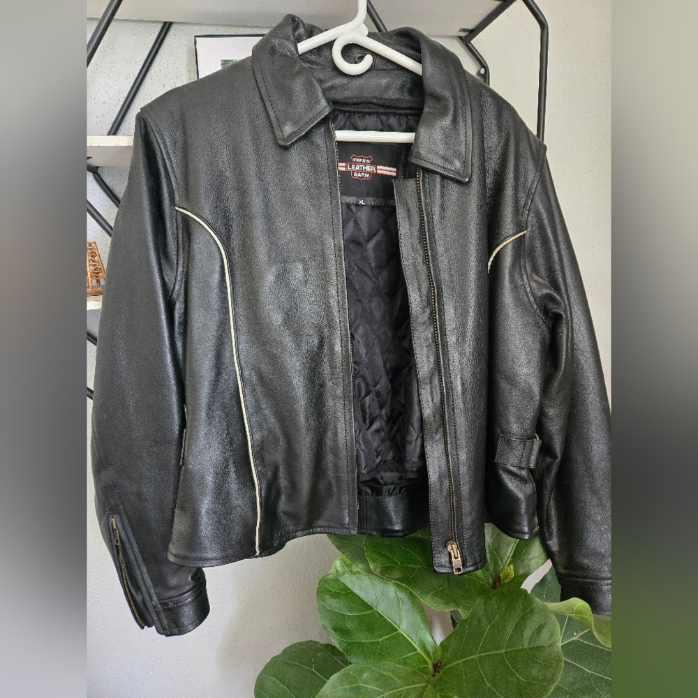 Papas Leather Barn Womens Leather Jacket XL